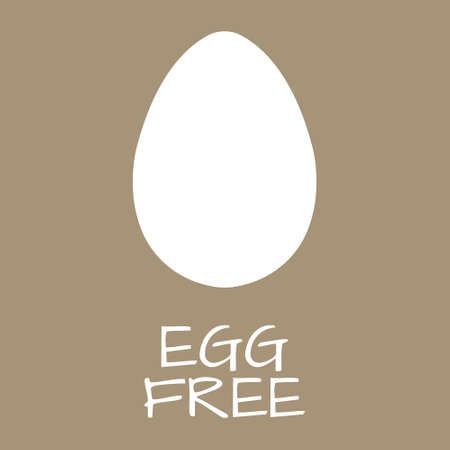 Egg Free Label. Food intolerance symbols. Vector illustration.のイラスト素材