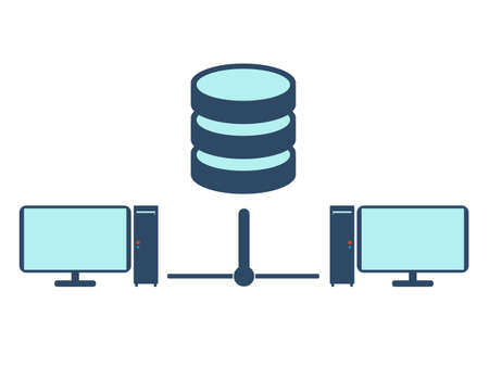 Network icon. Flat Vector illustration.