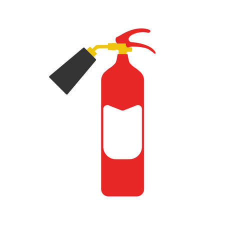Fire Extinguisher. Elements of the fire departament equipment icons. Vector Illustration.のイラスト素材