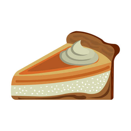 Pumpkin pie iconのイラスト素材