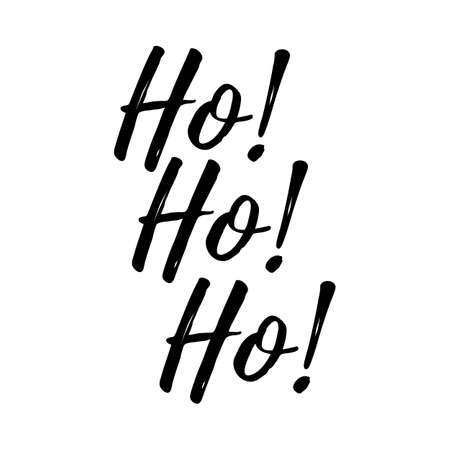 Hand written greeting Ho! Ho! Ho!のイラスト素材