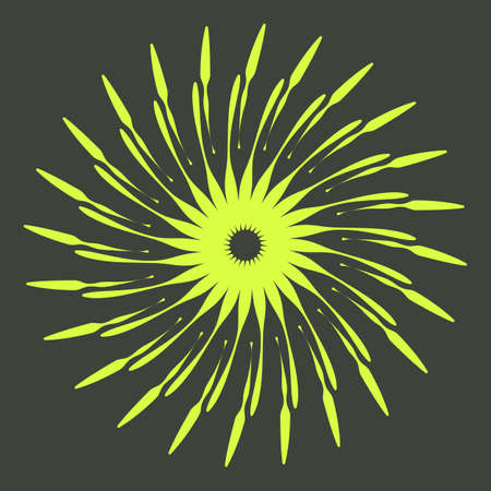 Retro Sun Burst Shapes. Vintage logo, labels, badges. Vector design element isolated. Minimal black firework burst.のイラスト素材