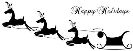 Sleigh teamのイラスト素材