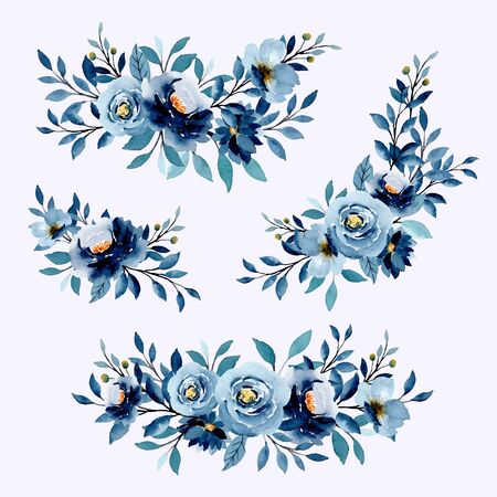 This picture uses watercolors. can be used as a decoration, wallpaper, background, wall decor, wedding invitation, greeting card, birthday and partyのイラスト素材