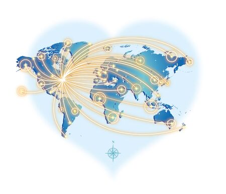 GLOBAL COMMUNICATION (from New York)のイラスト素材