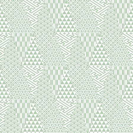 Japanese Traditional Patternのイラスト素材