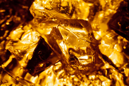 gleaming pieces of glass in the dark