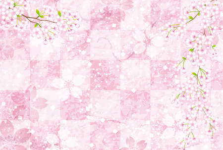 Cherry blossoms pattern.のイラスト素材