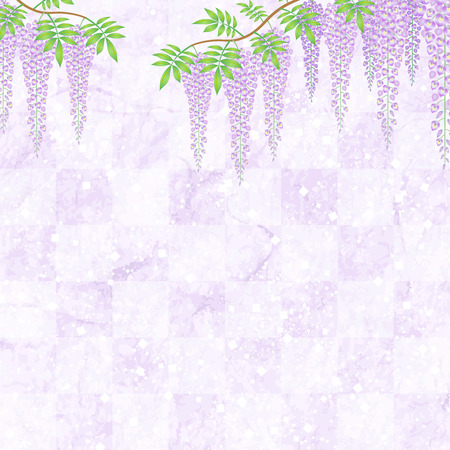 Purple floral backgroundのイラスト素材