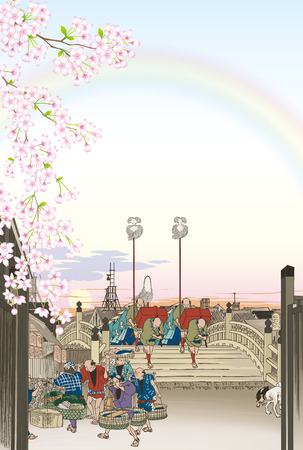 Nihonbashi Asanokeiのイラスト素材