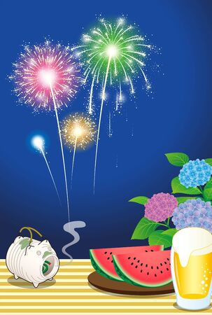 Summer in Japanのイラスト素材