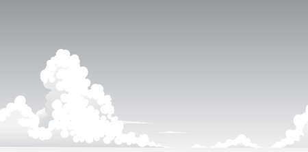 Sky Irimichiun Cartoon-style background materialのイラスト素材