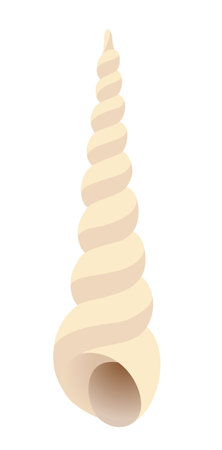 Snail white backgroundのイラスト素材