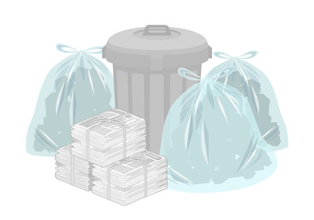 Garbage dumpのイラスト素材