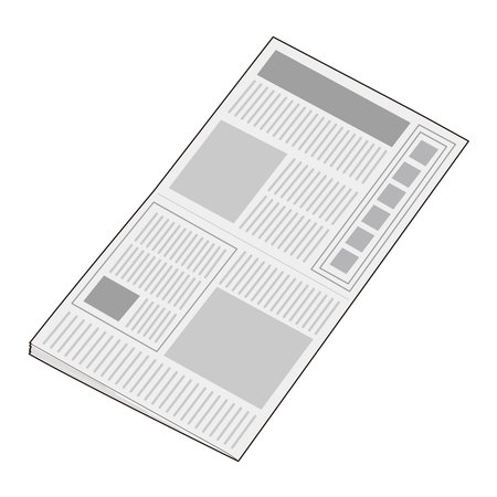 Newspaperのイラスト素材