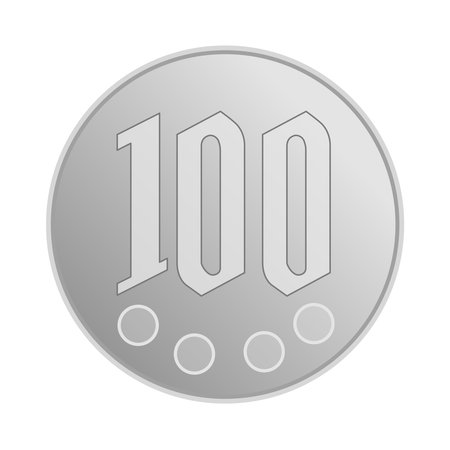 100 Yenのイラスト素材