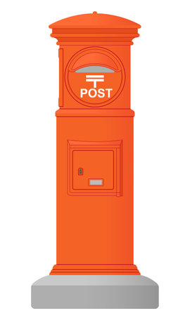 Mail postのイラスト素材