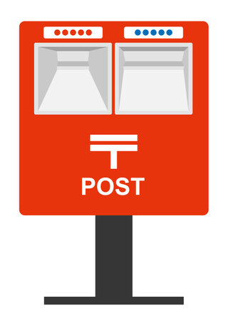 Mail postのイラスト素材