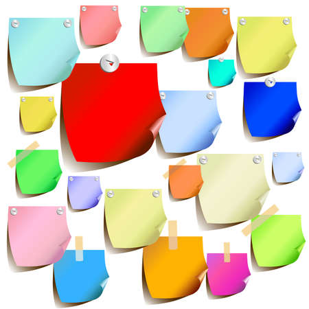 tags coloredのイラスト素材