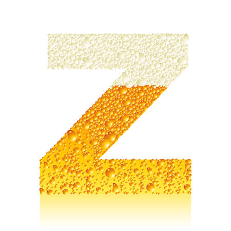 alphabet beer Zのイラスト素材