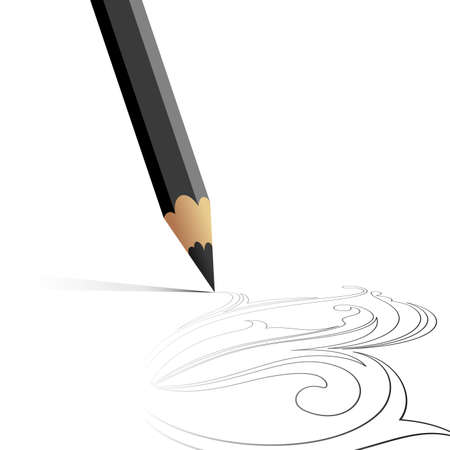 pencil backgroundのイラスト素材