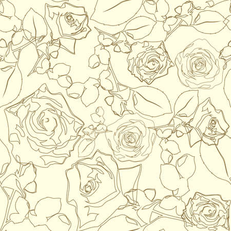 seamless floral textureのイラスト素材