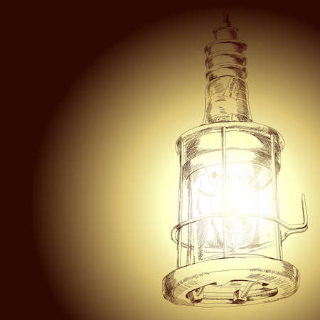 drawing lamp のイラスト素材