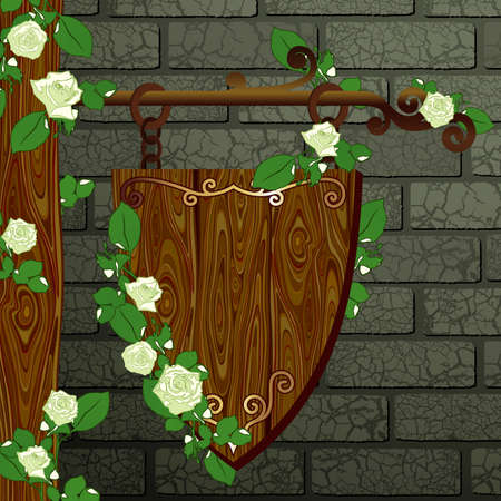 background with boardのイラスト素材