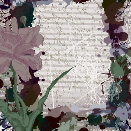 floral backgroundのイラスト素材