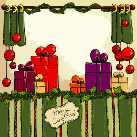 christmas backgroundのイラスト素材