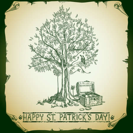 Happy St Patrick's Day backgroundのイラスト素材