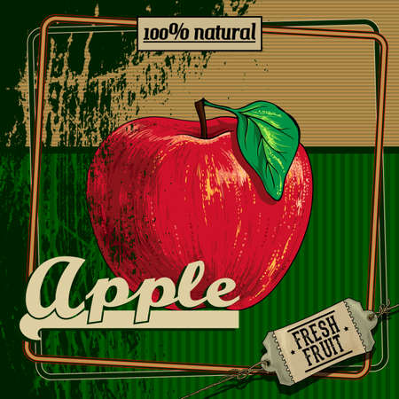 fruit labelのイラスト素材