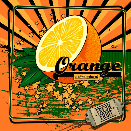 fruit labelのイラスト素材