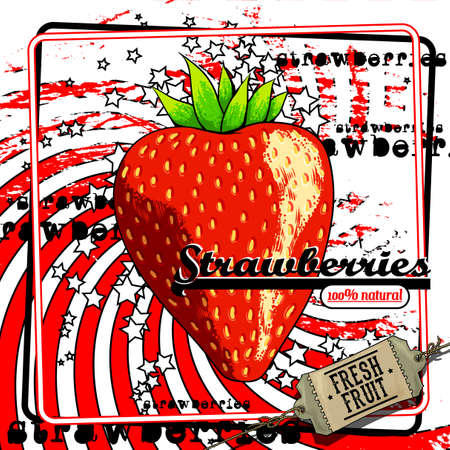 fruit labelのイラスト素材