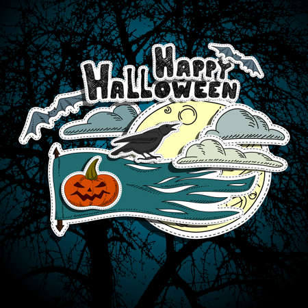 Halloween backgroundのイラスト素材