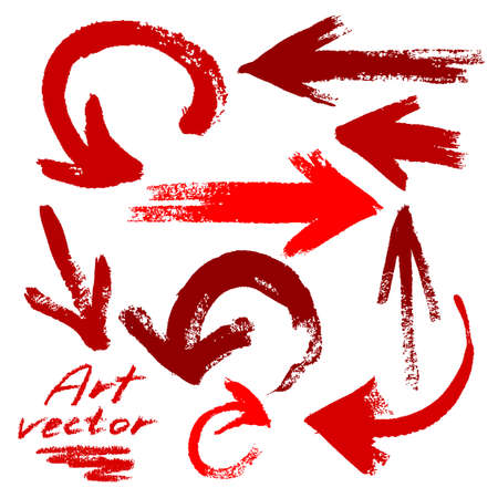 abstract background with a set of hand-drawn art elementsのイラスト素材