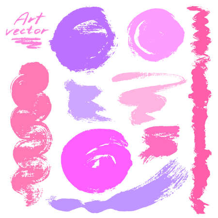 abstract background with a set of hand-drawn art elementsのイラスト素材