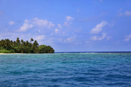 Tropical maldivian island of Filitheyoの写真素材