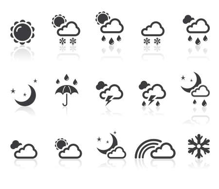 Weather icon setのイラスト素材
