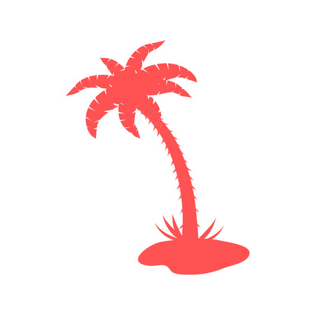 Stylized icon of palm treeのイラスト素材