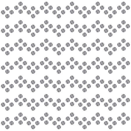 Nice picture of colorful tennis ball on a white backgroundのイラスト素材