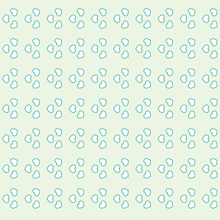 Colorful picture: the cute pattern with hearts on a color background