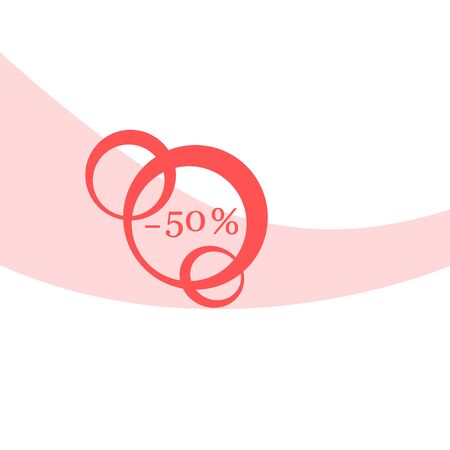 Vector  illustration of various discounts for markets and shops. Label for shop. Seasonal sales during the year.のイラスト素材