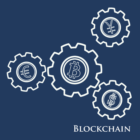 Blockchain.のイラスト素材
