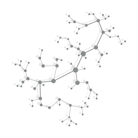 Structure of molecule and communication. Scientific concept. Medical, chemistry, science.のイラスト素材