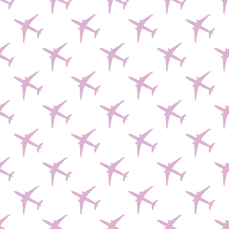 Seamless pattern with planes. Design for poster or print.のイラスト素材