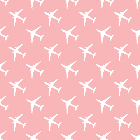 Seamless pattern with planes. Design for poster or print.のイラスト素材