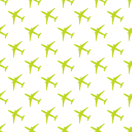 Seamless pattern with planes. Design for poster or print.のイラスト素材