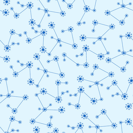Winter seamless pattern with  snowflakes. Design for banner, poster or print