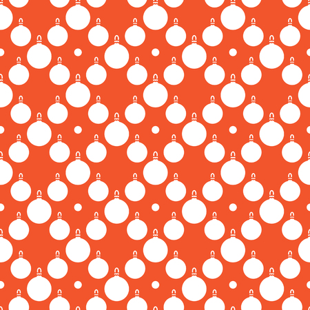 Happy New Year 2019 and Christmas seamless pattern. Winter illustration with Christmas balls. Design for banner, poster or print.のイラスト素材